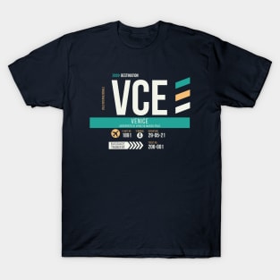Venice (VCE) Airport Code Baggage Tag T-Shirt